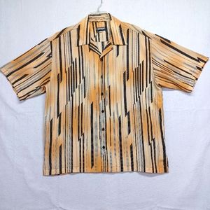 Mench Platinum Shirt Color Tan And Black Men's Sz XXL